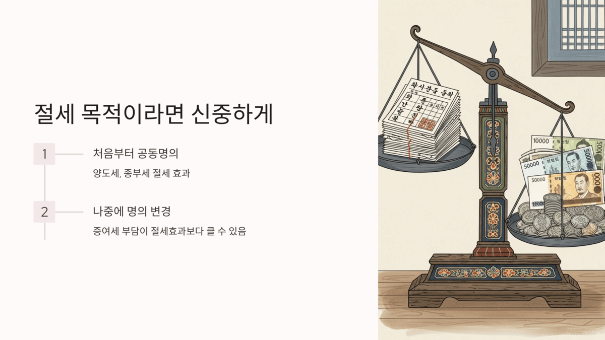 저울 위에 등기부등본과 돈이 각각 놓인 일러스트 이미지