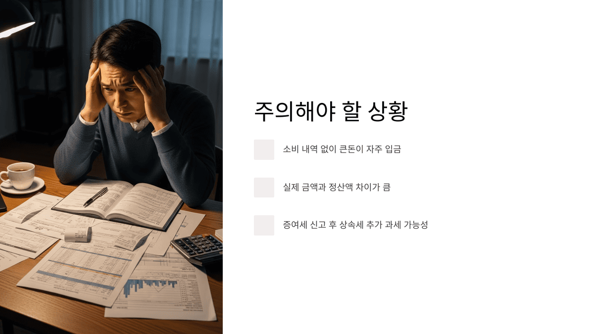 세금 걱정에 스트레스를 받는 남성의 모습